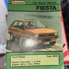 Ford fiesta Mk1 Autodata workshop repair manual 1976-83