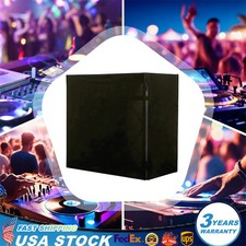 DJ Black Portable Oxford Cloth Scrim DJ Display Stand Facade Booth Event Cover