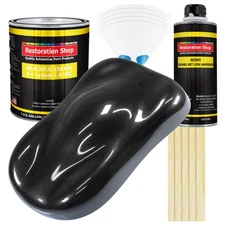 Restoration Shop Black Sparkle Metallic Acrylic Enamel Gallon Kit, Auto Paint