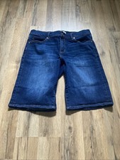 Ann Taylor Loft Women s Bermuda Jean Shorts Size 6/ 28 Stretch Dark Wash