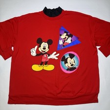 Vintage Mickey Unlimited Disney Mickey Mouse Red Pullover Sweatshirt 90s