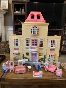 Fisher Price Loving Family Twin Time Grand Mansion Dollhouse & Furniture