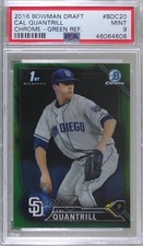 2016 Bowman Draft Chrome Picks Green Refractor 71/99 Cal Quantrill PSA 9 0h2x