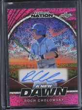 2025 Leaf Baseball Nation Roch Cholowsky A New Dawn Pink Speckle Auto /6 UCLA