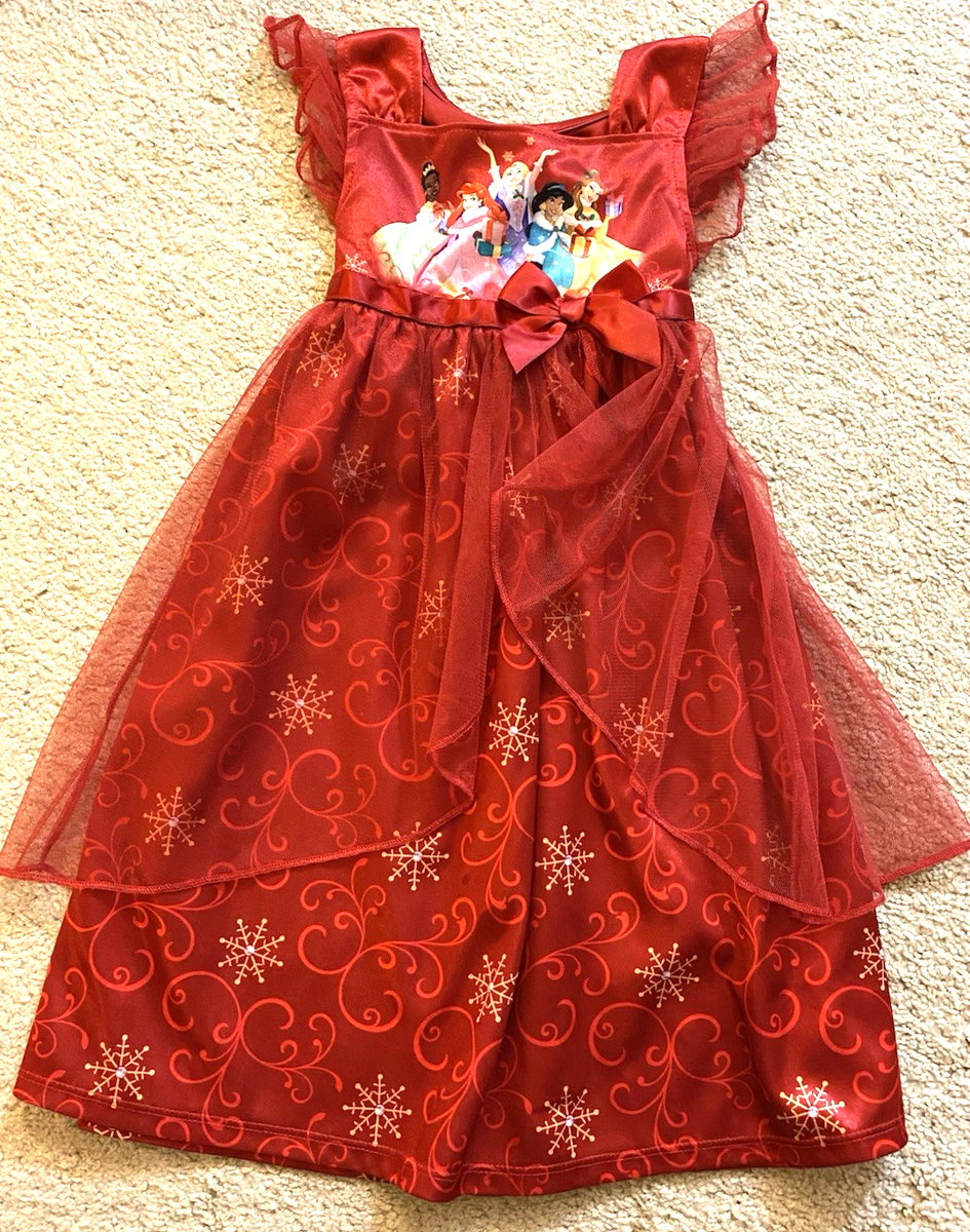 disney christmas dress toddler Disney Princess Toddler Girls Christmas Night Gown Size 2T