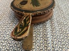 Nice! Antique Primitive Painted Wooden Bellow Fireplace Tool — photo 8