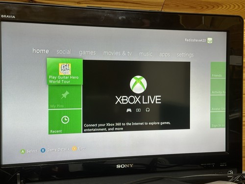 Microsoft Xbox 360 E Special Edition Console Call of Duty Blue Teal testata leggi - Foto 9 di 20