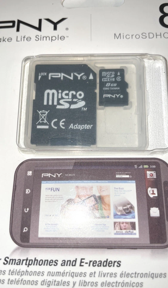 PNY 8 GB microSDHC Class 4 Flash Memory Card | P-SDU8G4-GE - Image 3 of 4