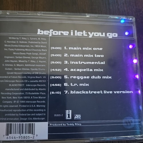 Blackstreet - Before I Let You Go - CD - Picture 3 of 3