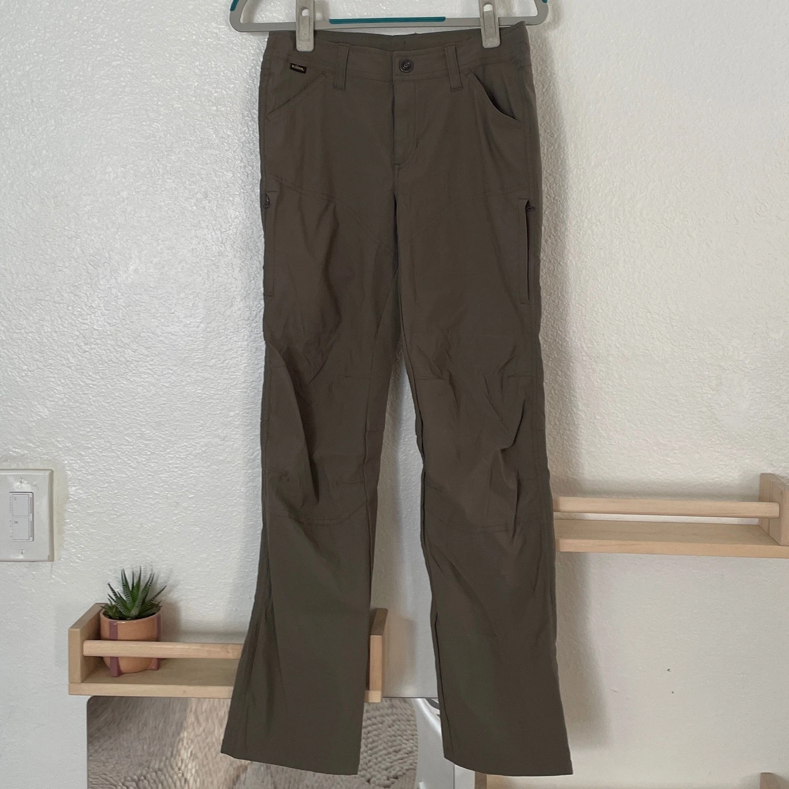 Kuhl Renegade Kids Hiking Pants Brown Size L 14-16 Outdoor Cargo Trousers