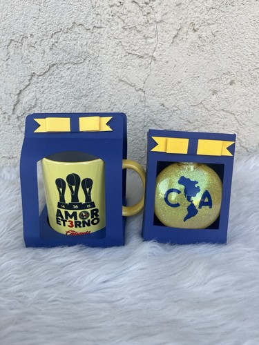 Aguilas Club America Kaffeebecher Keramik 11oz Tricampeon + Ornament - Bild 3 von 9