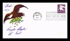US COVER PURPLE EAGLE B COIL FIRST DAY ISSUE PUGH HAND PAINTED TORN FLAP