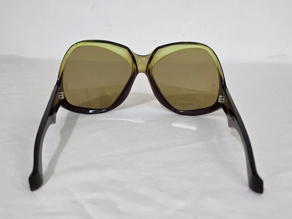 Винтажные уникальные солнцезащитные очки в пластиковой оправе большого размера EVER Испания 70 футов новые без ценников из старых запасов - Изображение 4 из 4