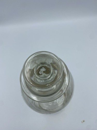 Antique Hand Blown Apothecary Pharmacy Jar Tall Lidded Pontil Glass Caryophyl - Picture 4 of 8