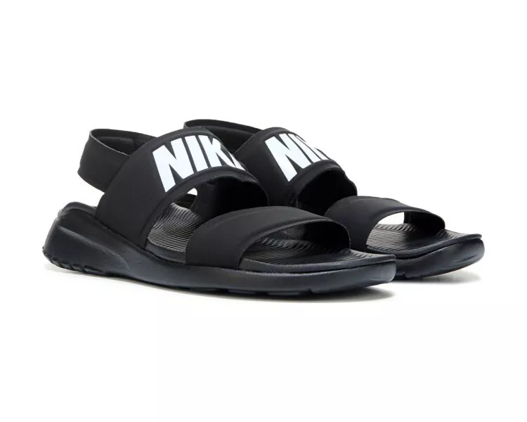 aluminio fluido frío Nike Women Tanjun Sandal- Black | eBay