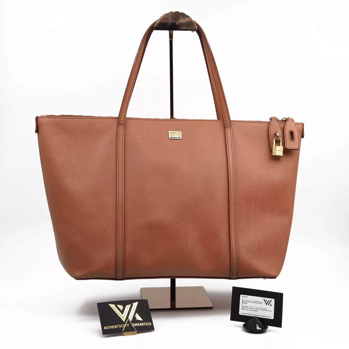 Dolce & Gabbana Dauphine Rose Tote Bag Luxury Designer Shopper Bag Np