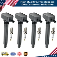 4X Ignition Coil+IRIDIUM Spark Plug Pack for 2013-2016 Dodge Dart 2.0L l4 UF648