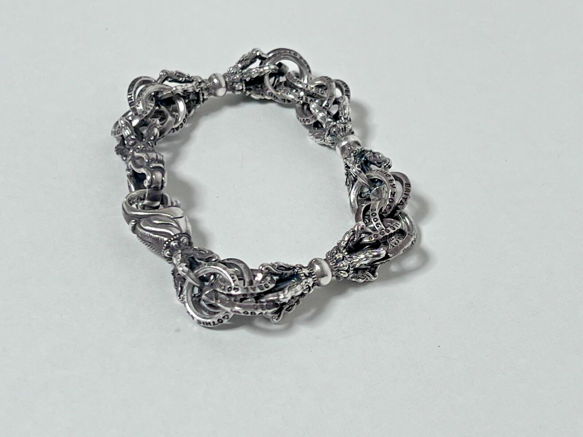 ZOCALO Bracelet Bird Dorje 8.2in Silver Japanese Brand Made ZOCALO Bracelet Bird Dorje 8.2in Silver Japanese Brand Made