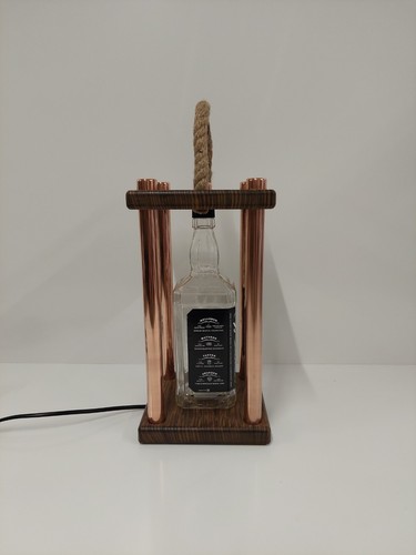 Lampada bottiglia riciclata, Jack Daniels 1L - Foto 2 di 10