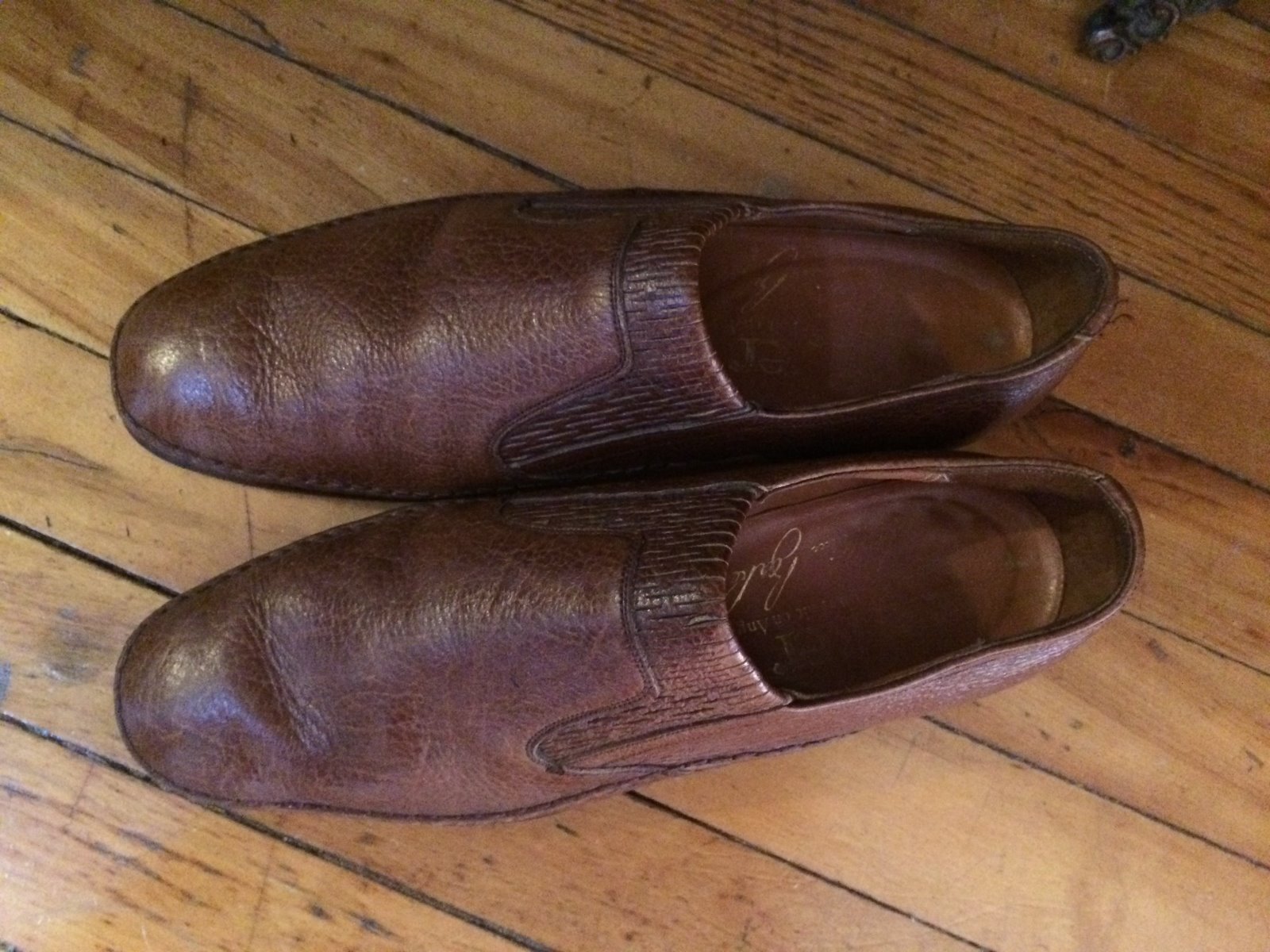 vintage Barker mens leather dress formal loafers made… Gem