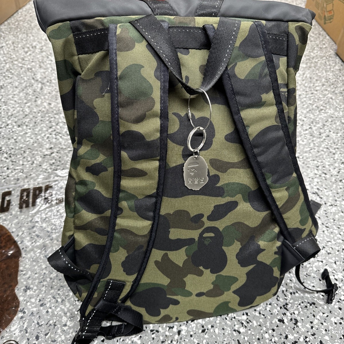 Samsonite Red X Bape Bathing Ape 1st Camo Roll Top Backpack Samsonite Red X Bape Bathing Ape 1st Camo Roll Top Backpack