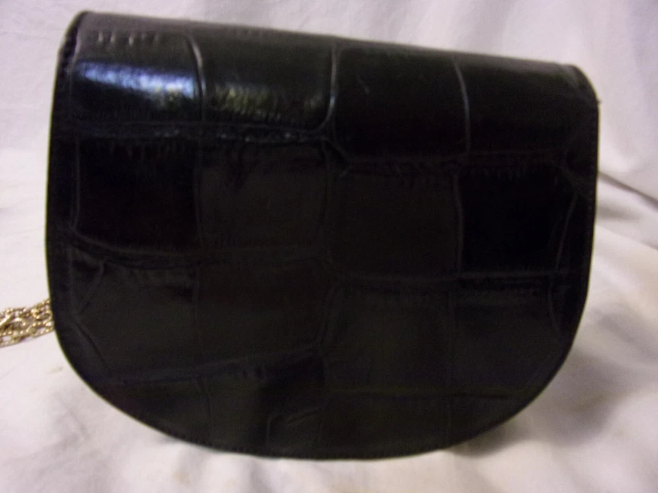 Precioso bolso vintage de cocodrilo de cuero genuino Glen Miller para Ann Turk en relieve Foto 4 de 4