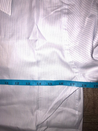 Burberry Seaford City Blue Striped Button Up Dress Shirt Slim Fit New S 38 15 - Picture 14 of 16