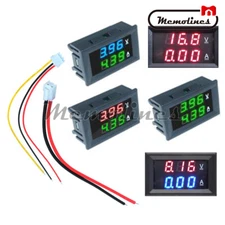 DC 0-100V 10A Digital Dual LED Display Voltmeter Ammeter Voltage AMP Power