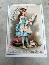 Orticelli Unequaled Spool Silk Victorian Trading Card