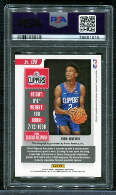 2018-19 Contenders SHAI GILGEOUS-ALEXANDER Finals Ticket Auto RC