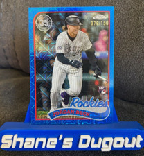 2024 Topps Update Series RC Jordan Beck SILVER PACK Blue Refractor /150-Rockies