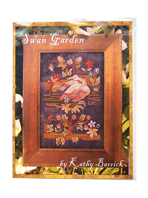 Kathy Barrick Einlegesohle Punto Cruz SWAN GARDEN