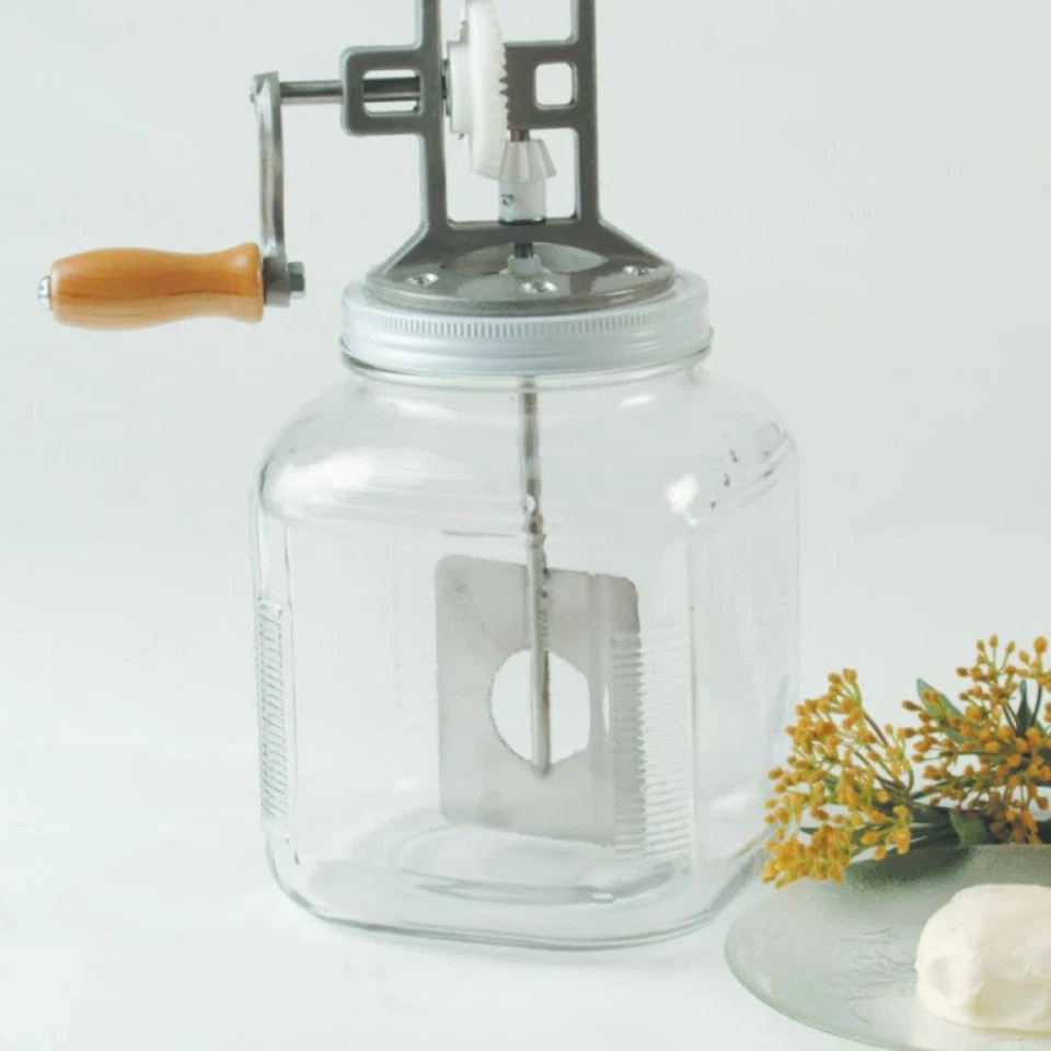 Anchor Hocking Replacement Butter Churn Jar with Brushed Stainless Steel Lid - Image 3 of 4