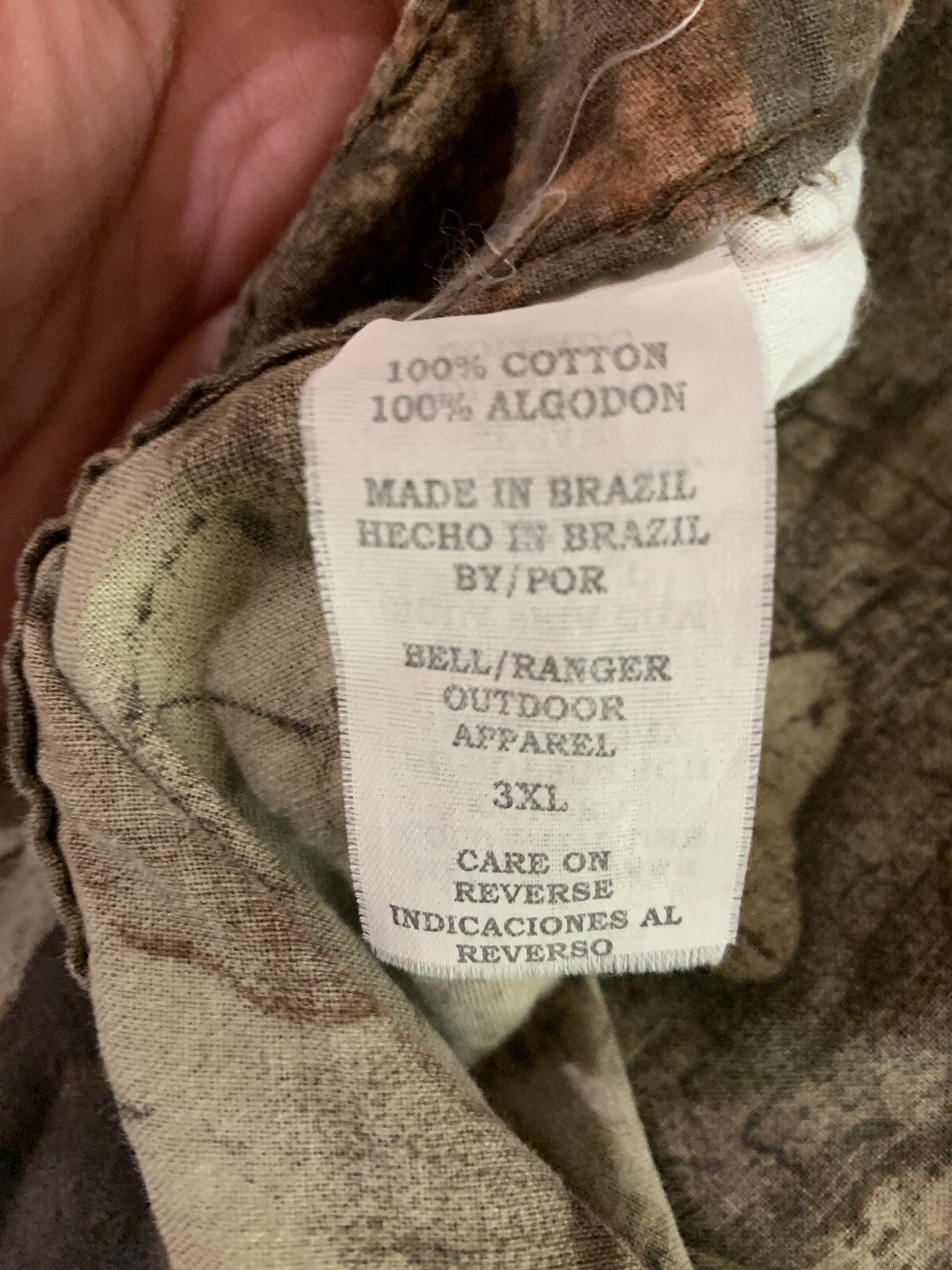 Advantage Timber mens camo cargo pantsBell/Range 3xl Gem