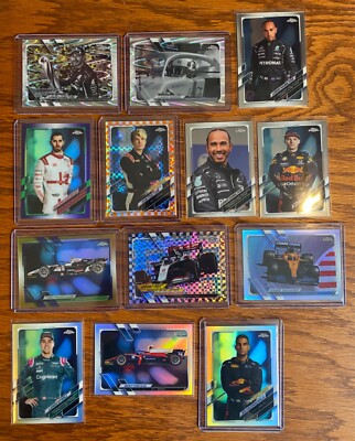 2021 TOPPS FORMULA 1 (F1) CHROME REFRACTOR, INSERTS, BASE-PICK FROM LIST!