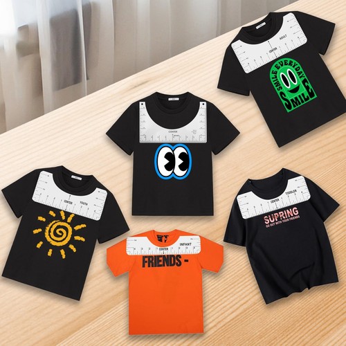 10 Pezzi T-Shirt Righello Guida Strumenti di Misura per Allineamento Forniture Cucito Artigianale - Foto 2 di 7