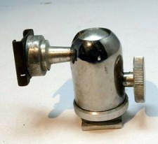 Pivoting Tripod ball head Adapter for flash 1/4" screw
