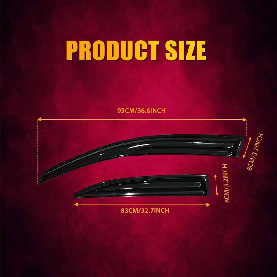 For 2007-2015 Infiniti G35 G37 G25 Sedan Window Visor Rain Guard Deflector Cover Foto 2 de 4