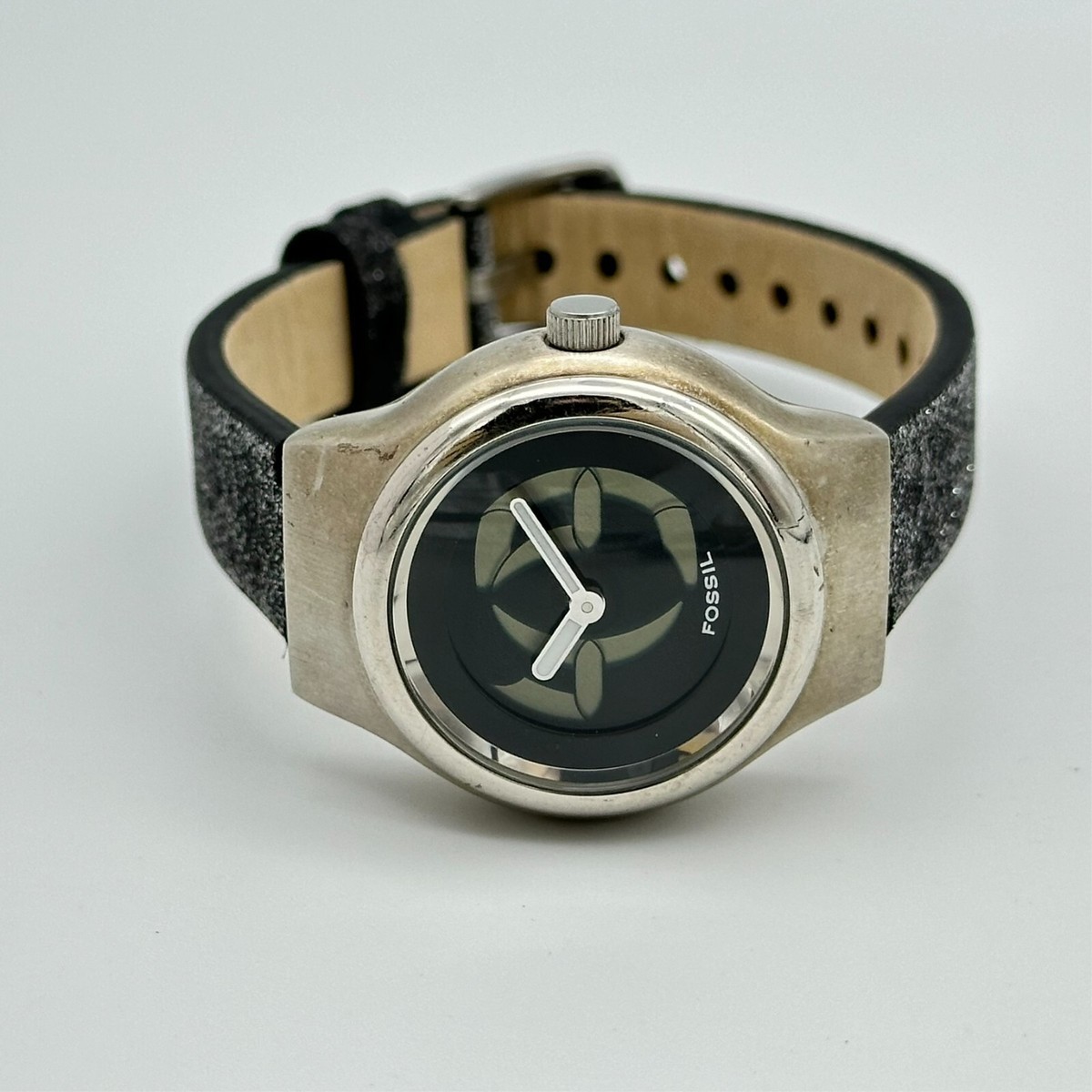 Women's FOSSIL Big Tic All Steel Ana-Digi Watch, Silver
