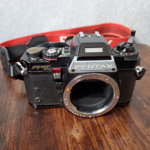 Cámara fotográfica Pentax Program A negra de 35 mm con correa de lente Skylite de 50 mm incluida - Imagen 7 de 15