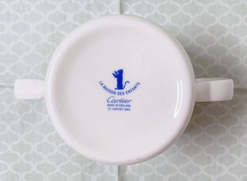Valuable Cartier baby pantail unfan two-handed mug beauty product infant cup - Afbeelding 3 van 7
