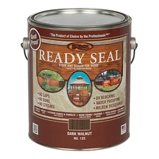 Ready Seal 125 Exterior Wood Stain & Sealer, Dark Walnut, 1-Gallon - Quantity 1