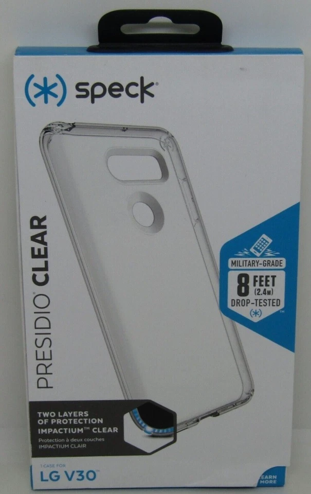 Funda SPECK Presidio CLARA Grado Militar para LG V30 / LG V30+ / LG V35 - Transparente Foto 2 de 2