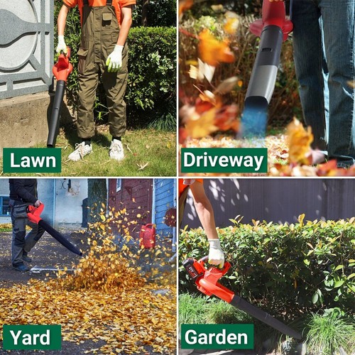6 Speed Cordless Leaf Blower Air Blower For Leaves,Dust,Snow W/ Battery Charger - Picture 15 of 16