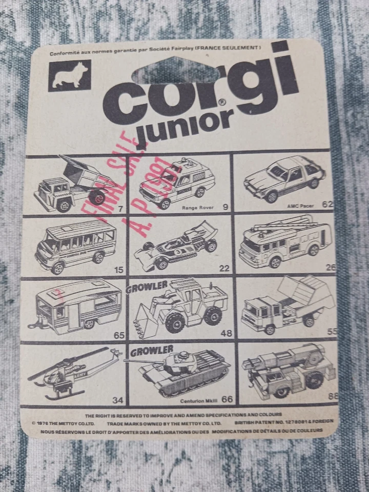 Corgi Juniors 49 Dump Truck (1967, Corgi, Gt. Britain, 1:64) Brand New / Sealed  - Image 2 of 2