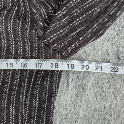 Cabi Joey Pinstripe Blazer Sz 6 Black Gray Business Goth Career Dark Academia - Picture 7 of 9