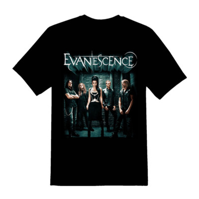 Evanescence Band Album Music Heavy Cotton Black T Shirt For Men BL243