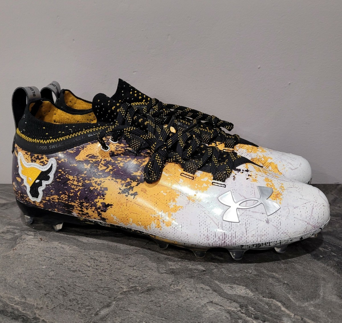 Under Armour サッカーシューズ ブラック/イエロー アンダーアーマー（UNDER ARMOUR）ランニングシューズ