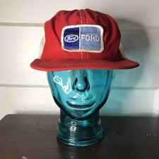Ford Motor Co. Patch Trucker Hat Mesh Snapback VTG 80s