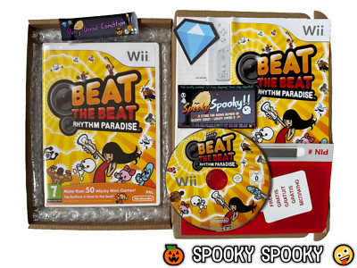 Beat the Beat Rhythm Paradise Nintendo Wii - UK PAL sehr guter Zustand CIB mit Natural Disc